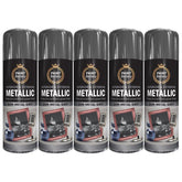 5X Paint Factory Paintgun Grey Metallic Spray Paint 400ml Spray Paint